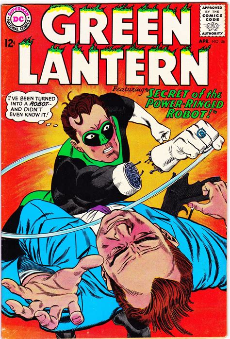 Green Lantern 36 1st Series 1960 1980 April 1965 Dc Etsy In 2020