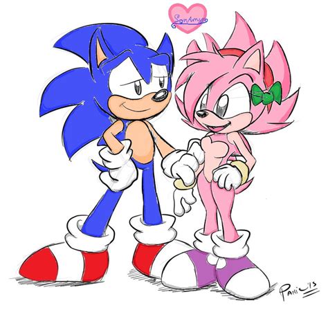 Fleetway Sonic And Amy Aosth Style Colored By Sonicfangirl321 On