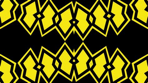 Yellow Black Geometry Pattern Digital Art Hd Abstract Wallpapers Hd