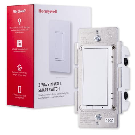 Honeywell Z-Wave Plus In-Wall Smart Switch | Jasco | Smart dimmer switch, Light dimmer switch ...