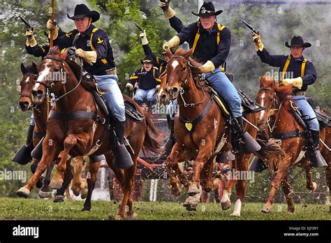 Gunpowder And Dirt Fly As The 1st Cavalry Division Horse