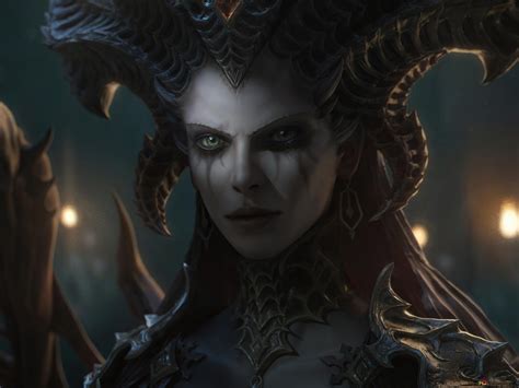 Diablo 4 Lilith Art 8k Wallpaper Download