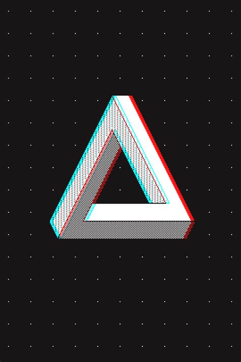 The Penrose Triangle In 3d Don Your Stereoscopic Redcyan