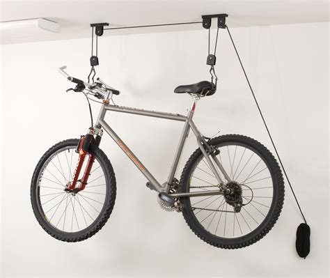 The motorized bike lift is an exclusive product of the bike storage company, and it is capable of transforming a bicycle owner's garage into a state of the art bike storage system! Ceiling BIKE STORAGE Lift Hang Cycle Bicycle Garage Shed ...
