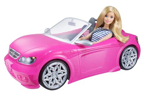 Barbie's pink corvette, 1995 by mattel, new in box, a delightful addition to your barbie collection. Barbie Glam Convertible Pink Car