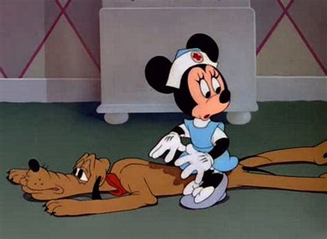 Nurse Minnie Practicing Her Nursing Skills On Pluto As They Star In The