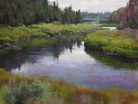 Crooked River — Fine Art Pastels By Phil Bates Landscape Paintings