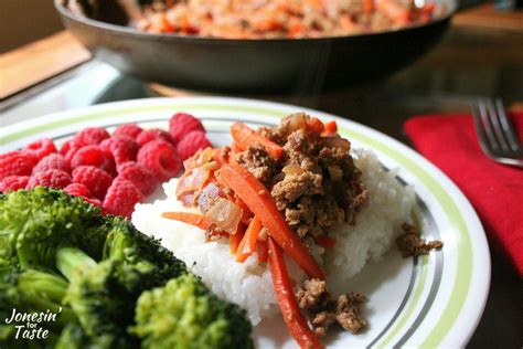 30 Minute Hamburger and Carrot Skillet Meal