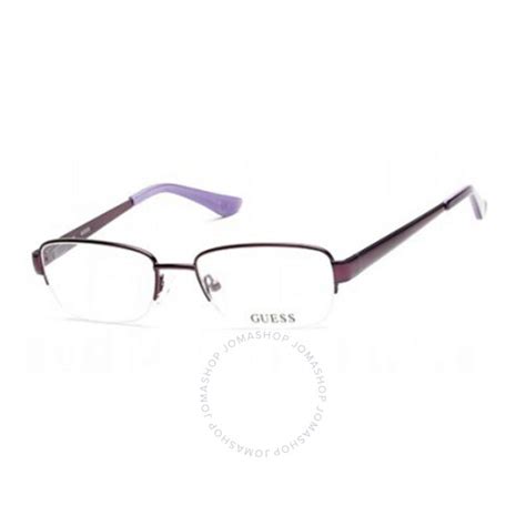 Guess Unisex Purple Round Eyeglass Frames Gu251408250 664689713806 Eyeglasses Jomashop