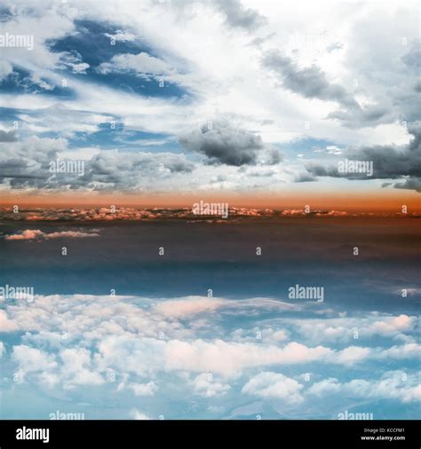 Clouds In Sky Atmosphere Panorama Stock Photo Alamy