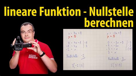 Nullstellen berechnen wird in diesem artikel behandelt. lineare Funktion - Nullstelle berechnen | Lehrerschmidt ...