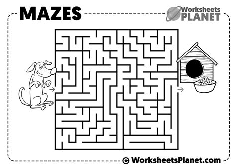 Maze Printable Kindergarten Printable World Holiday