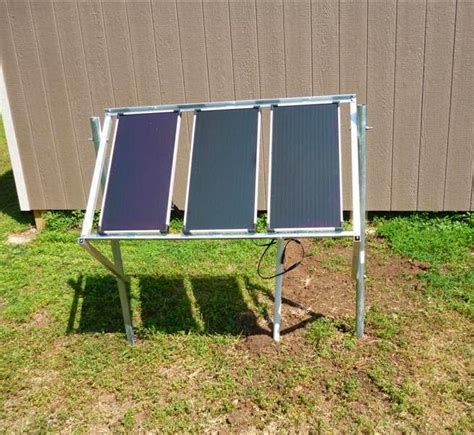 I used two steel pipes to mount my solar panel. Stealth Survival : DIY Solar Shed Project