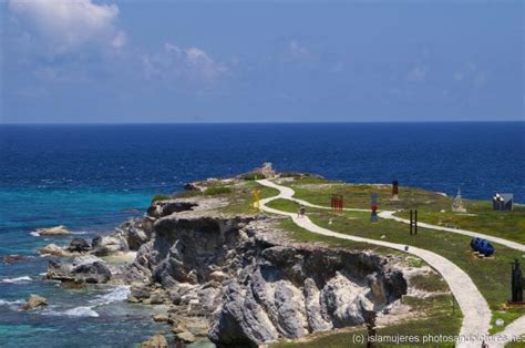 Isla Mujeres Mayan Ruins As Viewed From Punta Sur Lighthouse Hi Res