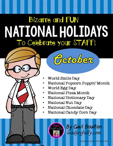 Bizarre And Fun National Holidays To Celebrate Your Staff October Bundle