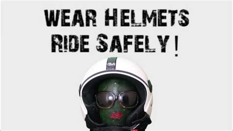 pp messages road safety wear helmet youtube