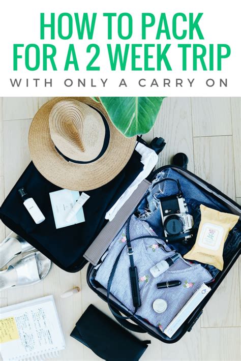 How To Pack For A 2 Week Trip With Only A Carry On Packing List For