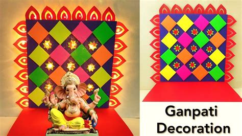 Ganpati Decoration Ideas For Home Eco Friendly Makhar Ideas For