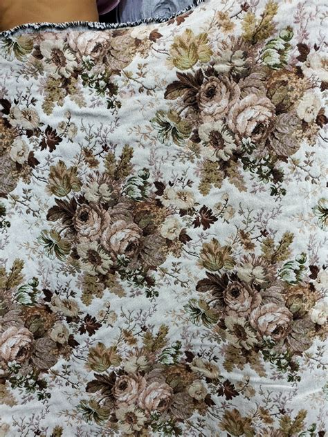 Floral Tapestry Upholstery Fabric By The Yard 54 Wide Fabric