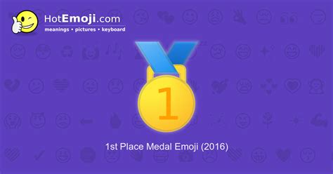 🥇 1st Place Medal Emoji Meaning With Pictures From A To Z