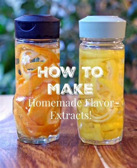 How To Make Homemade Extracts For Baking Homemade Vanilla Extract Homemade Spices Homemade