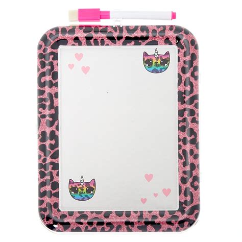 Claires Lulu The Leopard Magnetic Dry Erase Board Locker Accessories Halloween Accessories