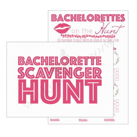 bachelorette scavenger hunt wicked favors