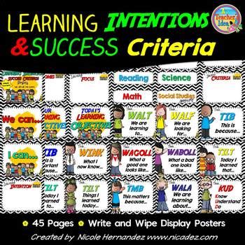 The results of class 10 board will be prepared on the basis of an objective criterion to be developed by the board. Learning Intentions and Success Criteria Display (Black and White Chevron)