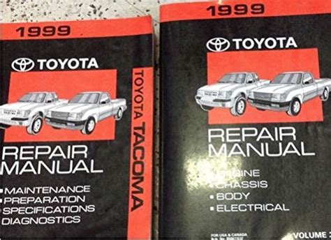 1999 Toyota Tacoma Truck Service Shop Repair Workshop Manual Set Brand