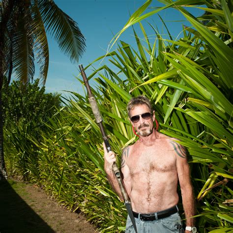 John mcafee, fugitive software tycoon wanted for questioning in belize over murder of american neighbour, speaks to reporters in florida. Still on the Lam, John McAfee Says He's Now In Disguise ...