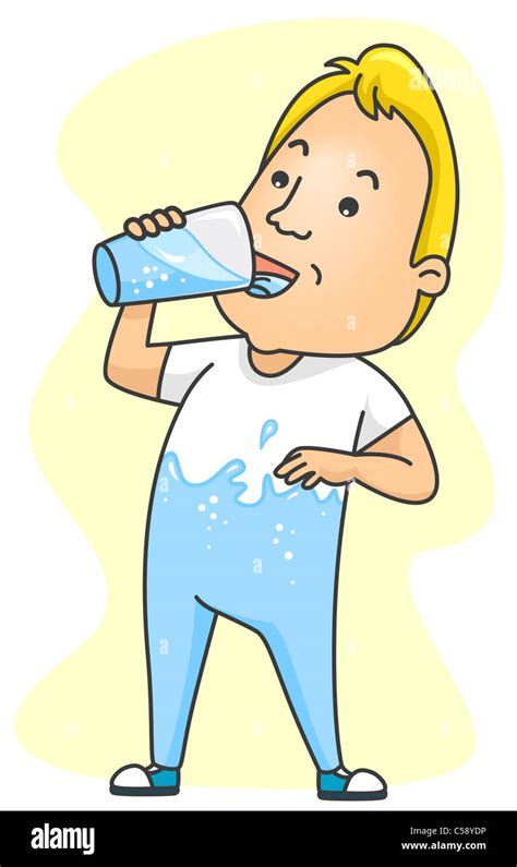 Drink Water Cartoon Hi Res Stock Photography And Images Alamy