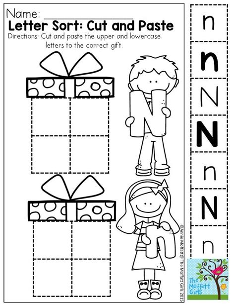 Letter M Cut And Paste Worksheets