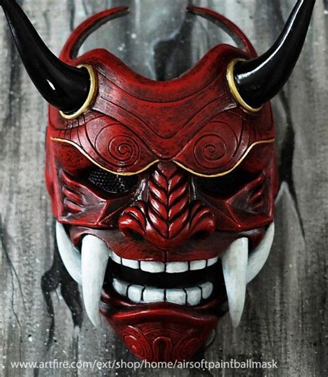 Image Result For Demon Mask Máscaras Samurai Mascaras Samurais