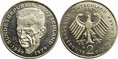 Bundesrepublik Deutschland 2 DM 1987 G 2 D-Mark Kursmünze Kurt ...
