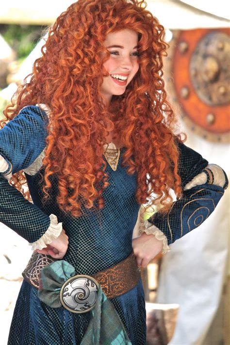 Merida Brave Beautiful Red Hair Cosplay Woman Red Hair Woman