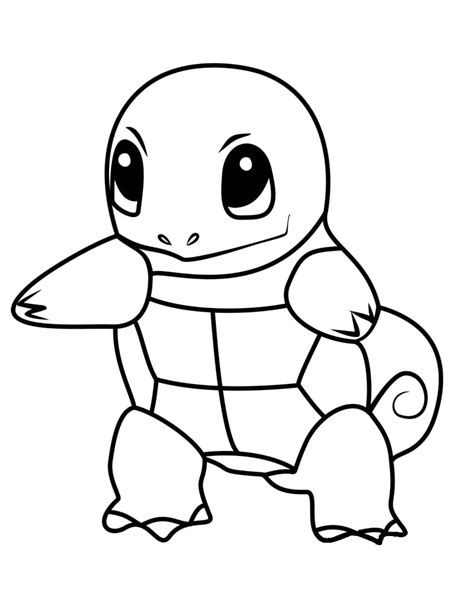 Printable Squirtle Coloring Pages Anime Coloring Pages