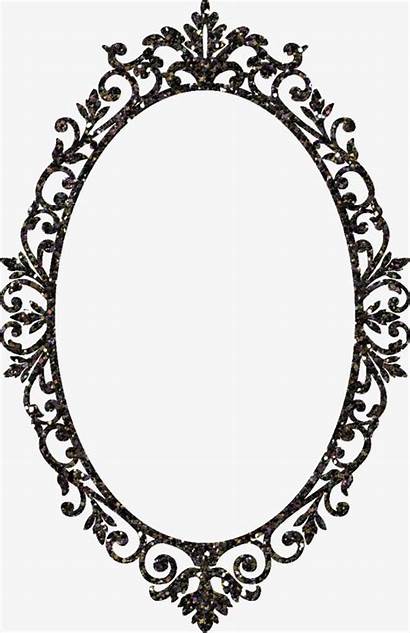 Mirror Frame Clipart Drawing Victorian Tattoo Classic