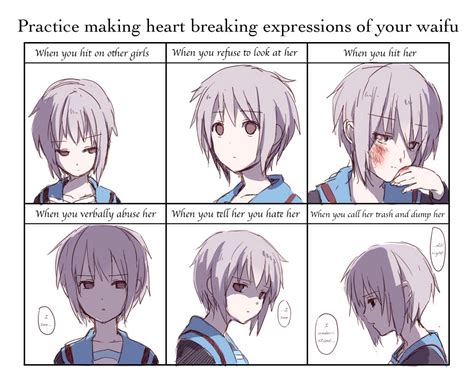 Kyon Pls Doing Hurtful Things To Your Waifu Chart Know Your Meme