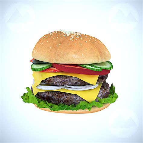 Break Burger 3d Model Cgtrader