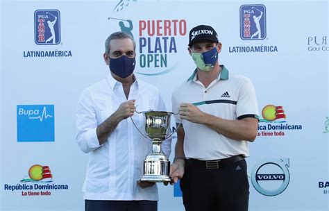 Abinader Entrega Copa Al Ganador Del Puerto Plata Open Pga Tour Latinoamérica 2020 Puerto