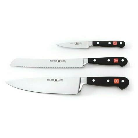 Wusthof Classic 3 Piece Starter Knife Set 9608 4 For Sale Online Ebay
