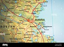 Atlas map of Skellefteå in Sweden Stock Photo - Alamy