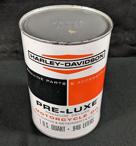 At Auction Full Quart Oil Can Harley Davidson Preluxe