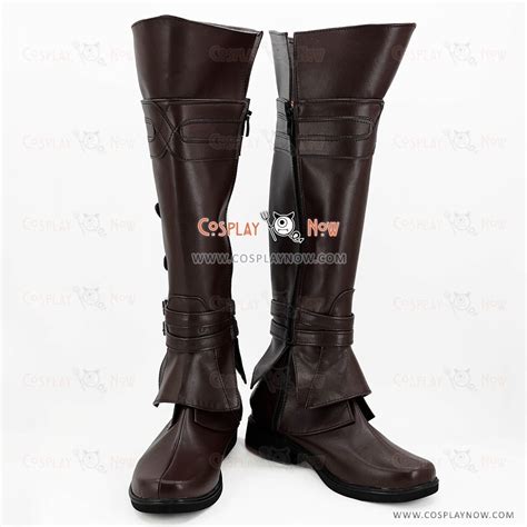 Assassin S Creed II Ezio Auditore Brown Shoes Cosplay Boots B Edition