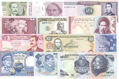 Foreign Currency Collections Of 50 Or 100 Different Countriesfe