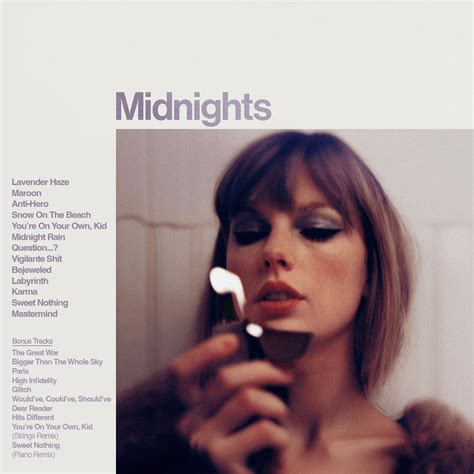 Updated The Midnights Album Cover With All The Tracks This Time D R