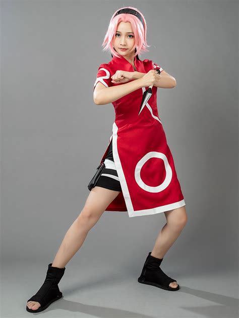 Naruto Sakura Haruno The Young Version Cosplay Costumes Cp00053
