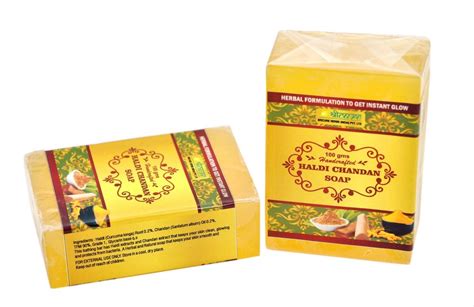 Rectangular Haldi Chandan Handmade Soap Packaging Size Gm At Rs