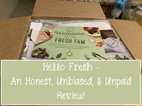 Hello Fresh An Honest Unbiased And Unpaid Review Hello Fresh