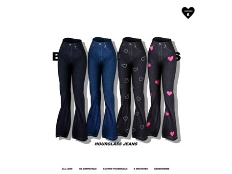 Hourglass Jeans The Sims 4 Download Simsdomination Sims 4 Mods